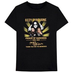 Ozzy Osbourne Tribute Shirt Prince Of Darkness Memorial Tee Thank You Shirt 91